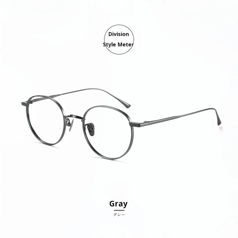 Momoja Women's Full Rim Oval Round Titanium Eyeglasses 721835