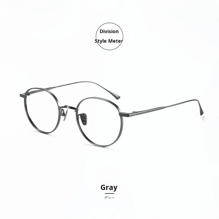 Momoja Women's Full Rim Oval Round Titanium Eyeglasses 721835