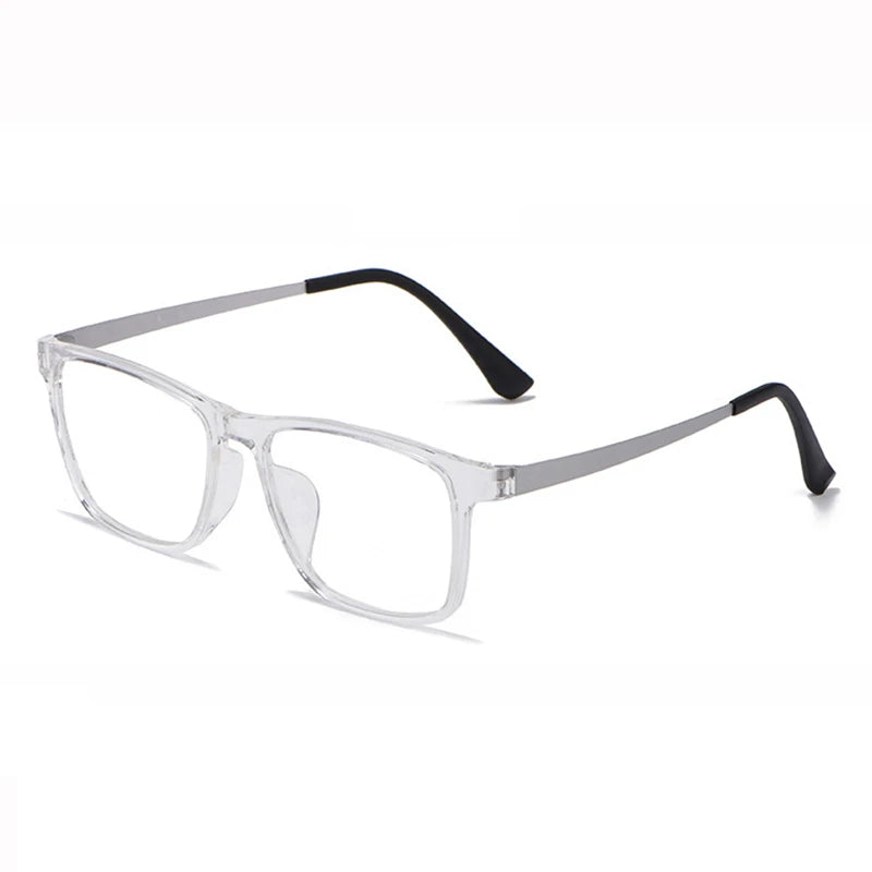 Hotochki Men's Full Rim Square Tr 90 Titanium Eyeglasses 73068