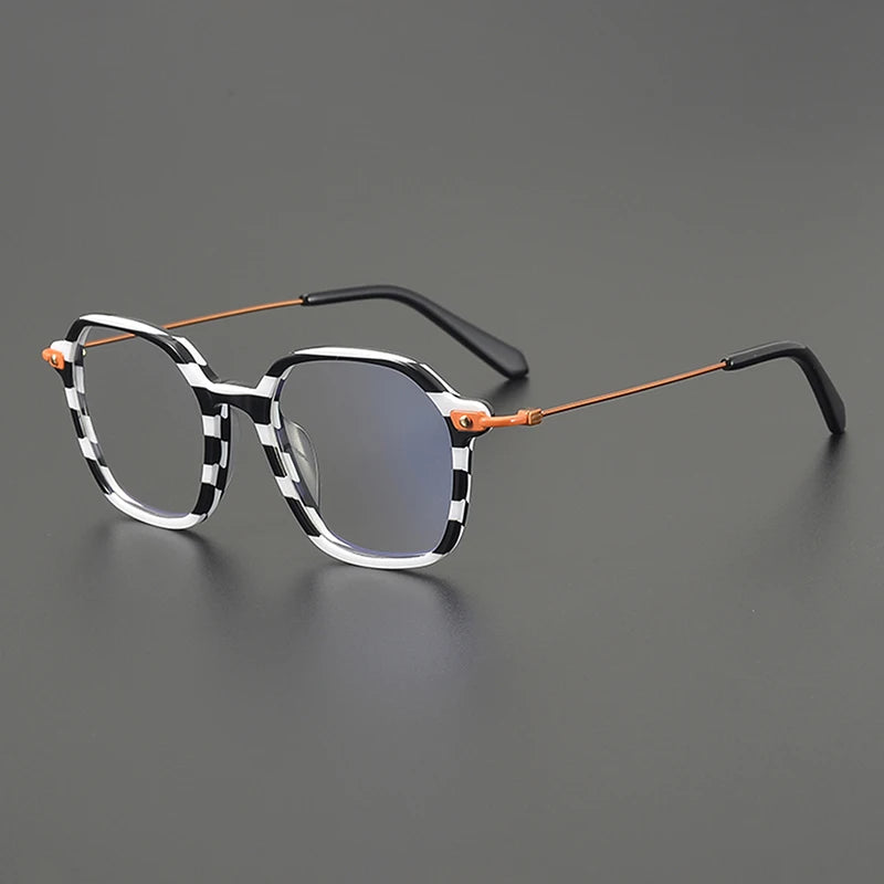 Nobler Unisex Full Rim Irregular Square Titanium Eyeglasses 48300