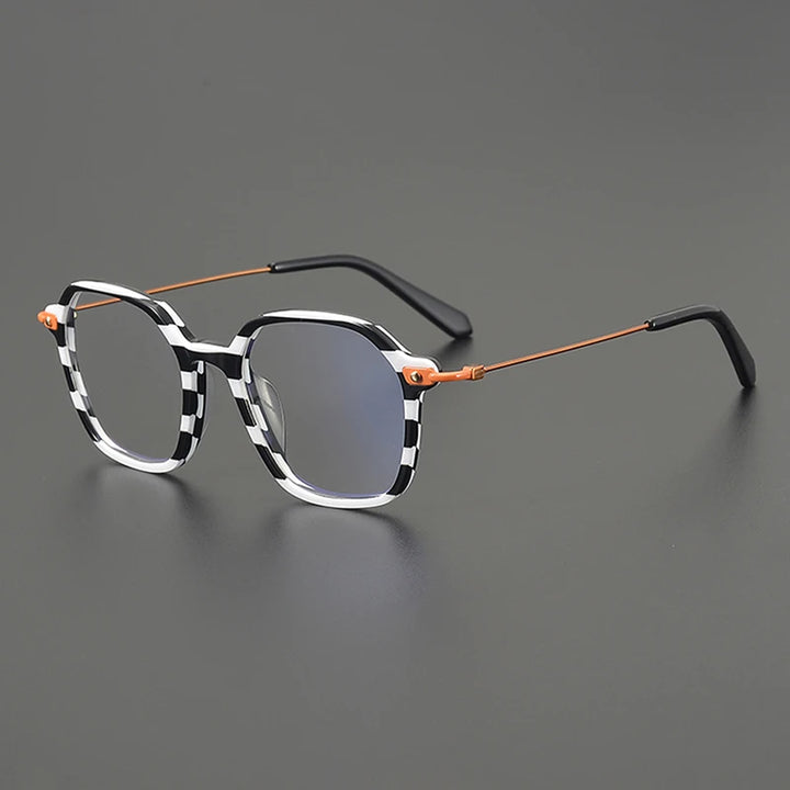 Nobler Unisex Full Rim Irregular Square Titanium Eyeglasses 48300