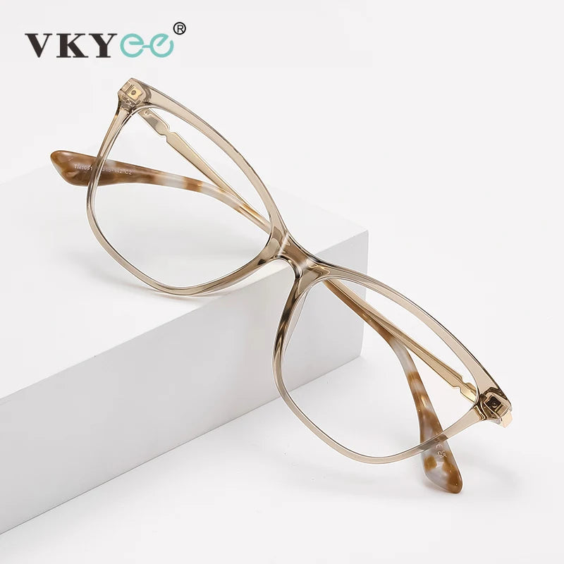 Vicky Women's Full Rim Cat-Eye Tr 90 Titanium Reading Glasses 313232
