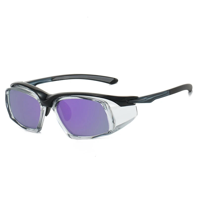 Yimaruili Unisex Full Rim Square Tr 90 Polaroid Lens Sunglasses 662825