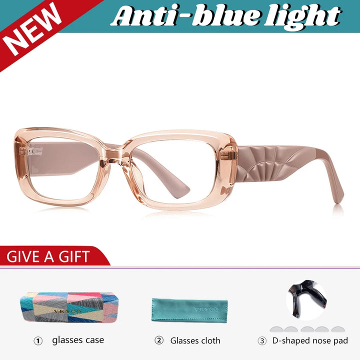 Vicky Women's Full Rim Rectangle Tr 90 Titanium Reading Glasses 512251