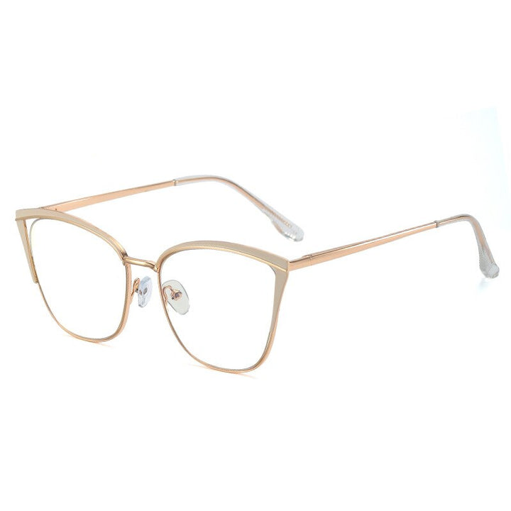 KatKani Women's Full Rim Square Cat Eye Alloy Eyeglasses  95778 Full Rim KatKani Eyeglasses   