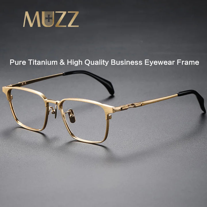 Muzz 07527 men's pure titanium prescription eyeglasses