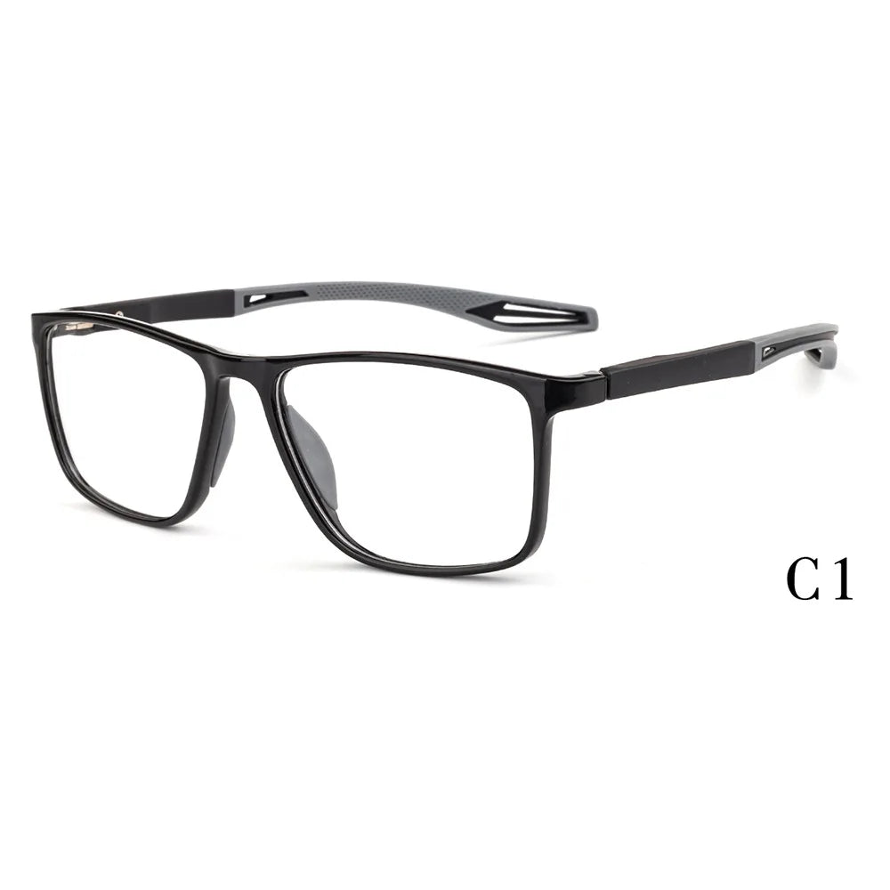 Muzz Women's Full Rim Square Tr 90 Titanium Sport Eyeglasses 917137