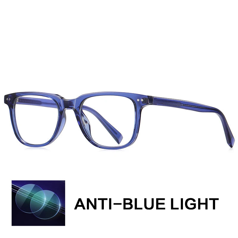 Gatenac Unisex Full Rim Square Tr 90 Titatnium Reading Glasses Gxy2119