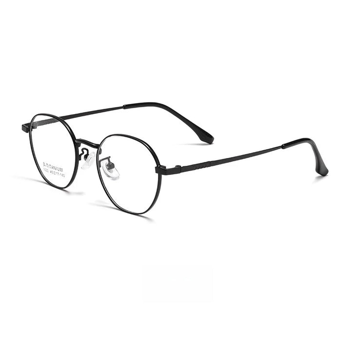 Yimaruili Youth Girl's Full Rim Oval Round Alloy Eyeglasses 10224