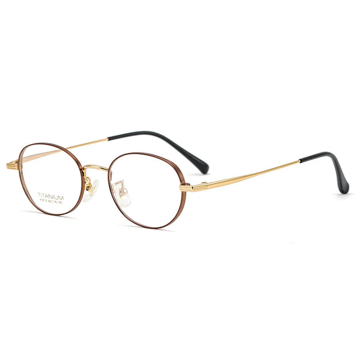 Reven Jate Women's Full Rim Oval Square Titanium Eyeglasses 35015