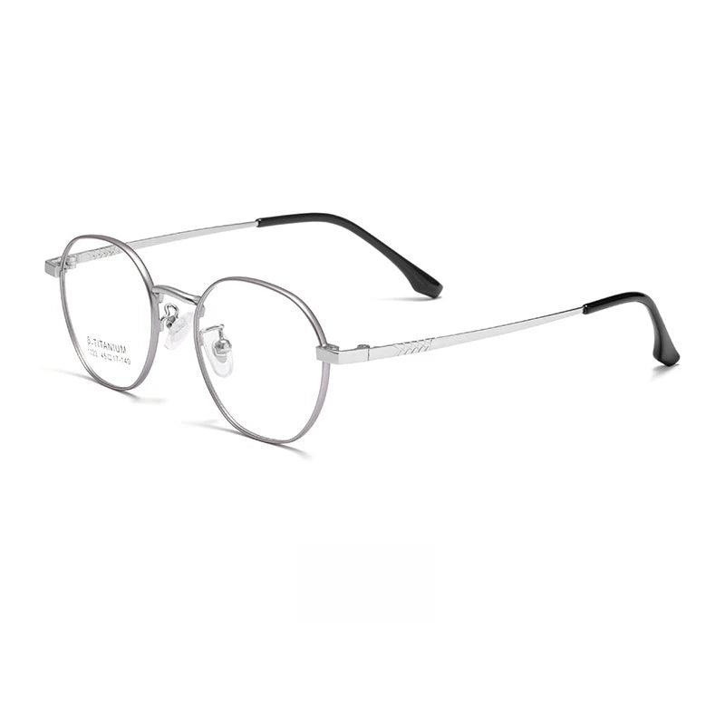 Yimaruili Youth Girl's Full Rim Oval Round Alloy Eyeglasses 10224