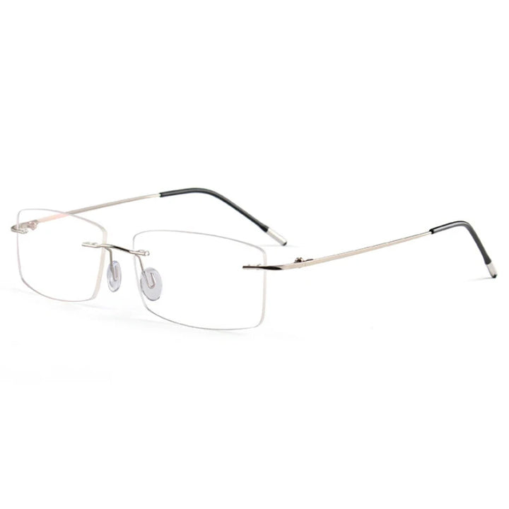 Hotochki Women's Rimless Square Titanium-Alloy Eyeglasses 491002
