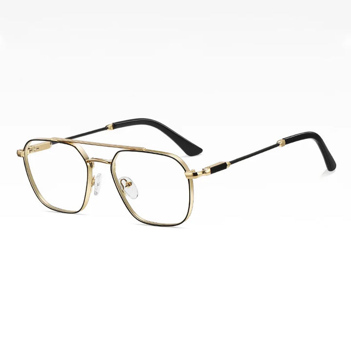 Ralferty Women's Full Rim Square Alloy Double Briddge Eyeglasses 891766