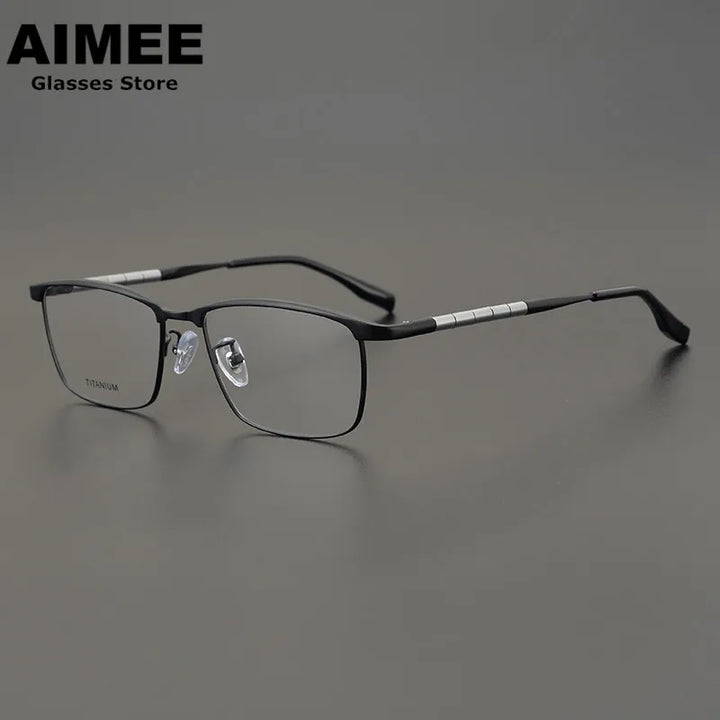 Aimee Unisex Full Rim Square Titanium Eyeglasses 6119 Full Rim Aimee   