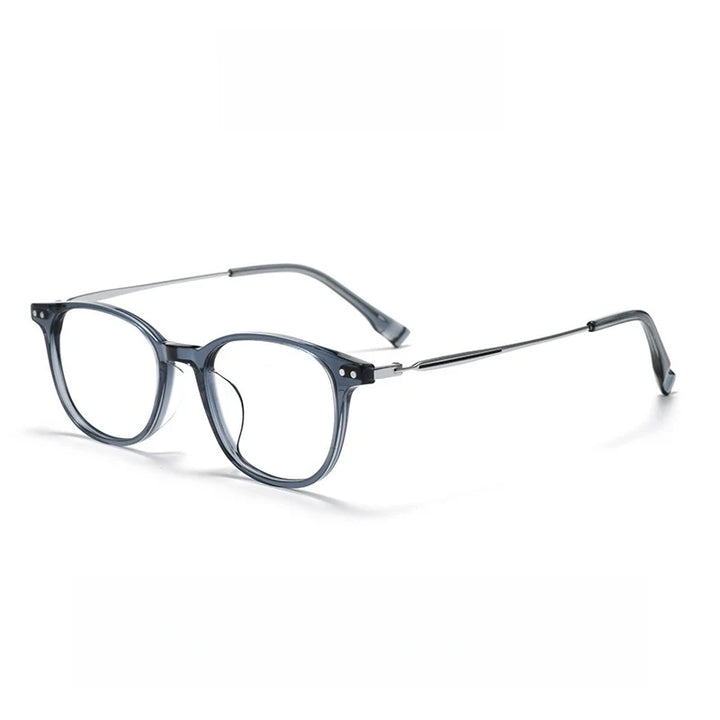Yimaruili Unisex Full Rim Oval Titanium &amp; Acetate Eyeglasses GG504F — view 3 | Yimaruili at FuzWeb
