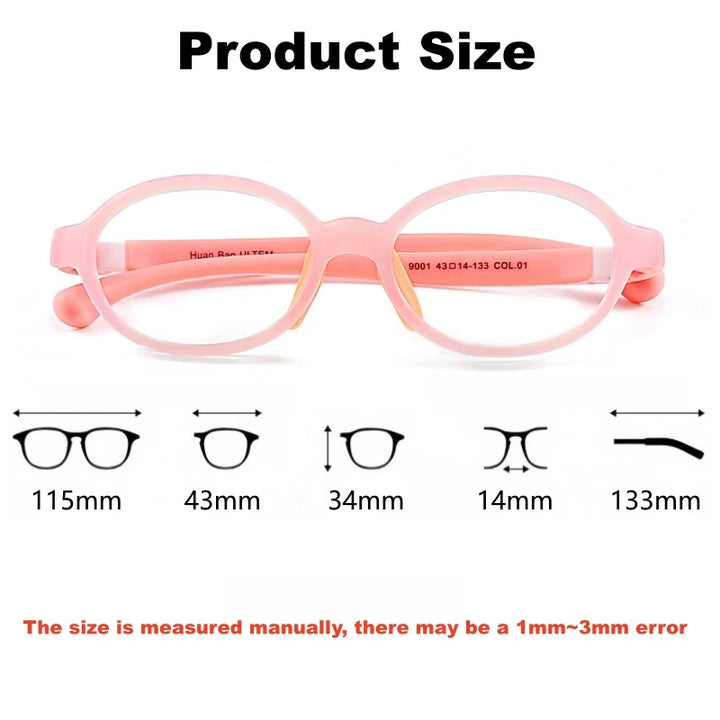 Yimaruili Unisex Full Rim Classic TR-90 Eyeglasses 9001 — view 2 | Yimaruili at FuzWeb