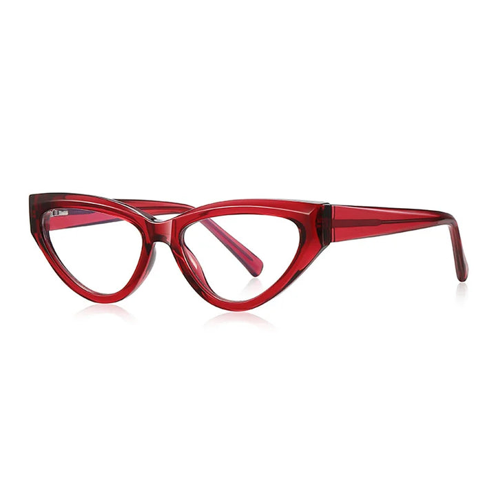 Ralferty Women's Full Rim Oval Cat Eye Tr 90 Titanium Eyeglasses 32153