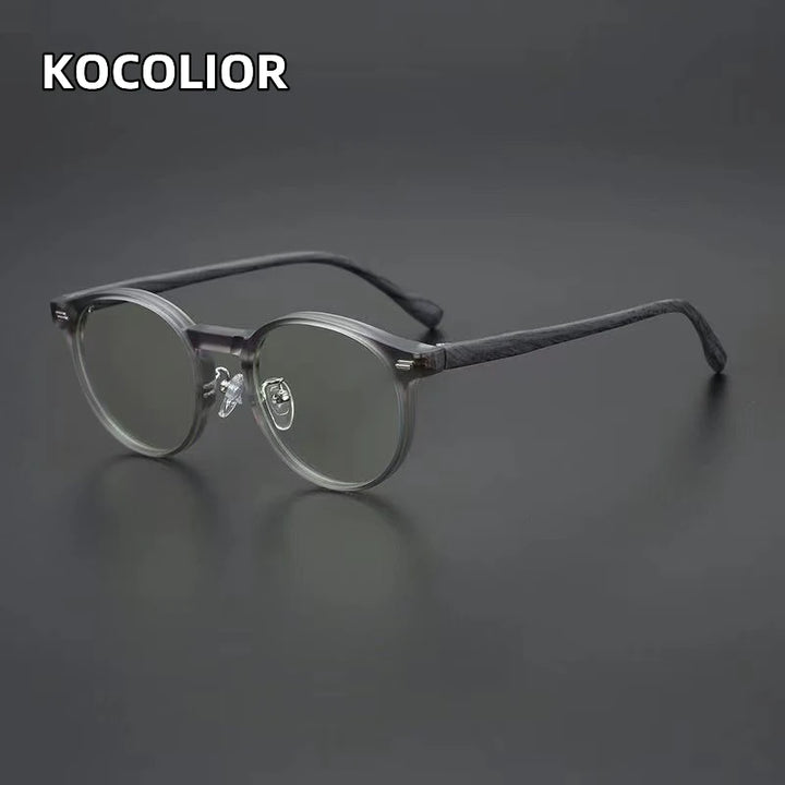 Kocolior Women's Full Rim Round Polycarbonate Eyeglasses 1039 Full Rim Kocolior   