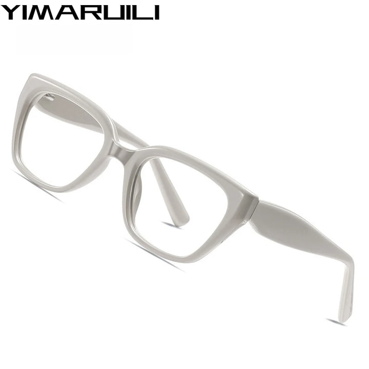 Yimaruili Women's Full Rim Square Cat Eye Tr 90 Alloy Eyeglasses 70314