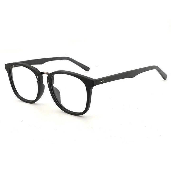 Cubojue Unisex Full Rim Square Acetate Reading Glasses 50021 Reading Glasses Cubojue black 0 