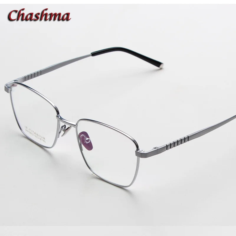 Chashma Ochki Women's Full Rim Square Titanium Eyeglasses 10012