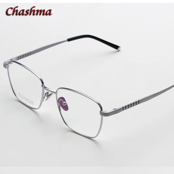 Chashma Ochki Women's Full Rim Square Titanium Eyeglasses 10012