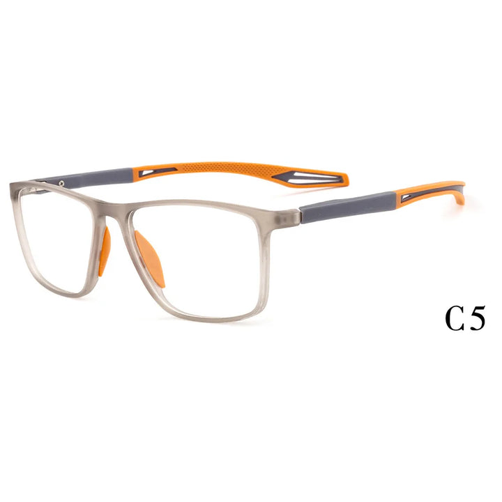Muzz Women's Full Rim Square Tr 90 Titanium Sport Eyeglasses 917137