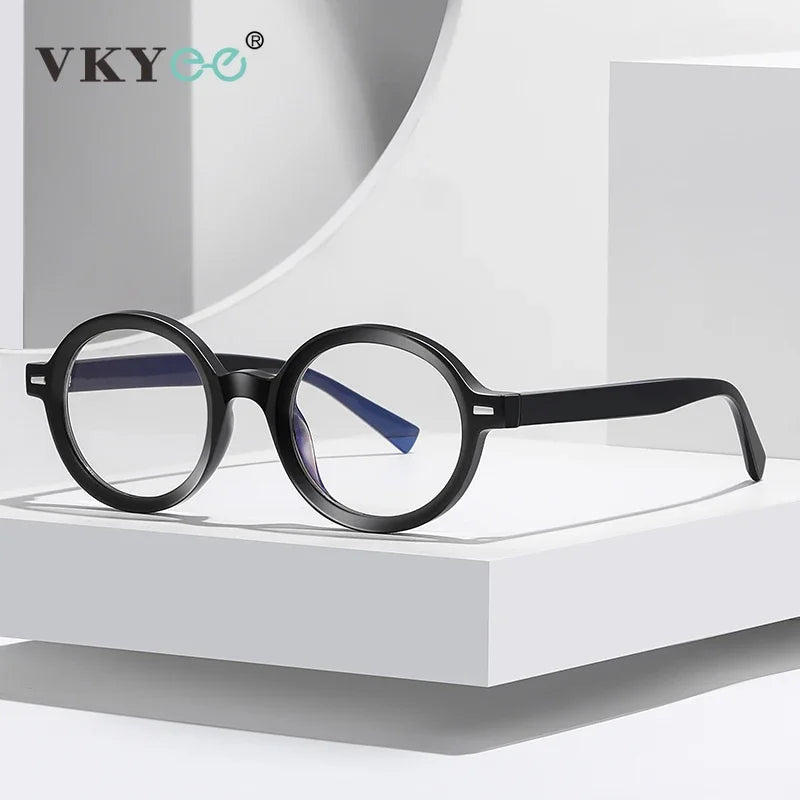 Vicky Unisex Full Rim Small Round Tr 90 Titanium Reading Glasses 2092 Reading Glasses Vicky   