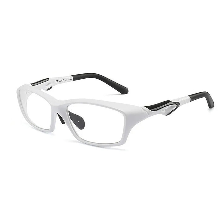 Brightzone Unisex Full Rim Square Tr 90 Ultem Sport Eyeglasses 71497 Full Rim Brightzone Ivory white