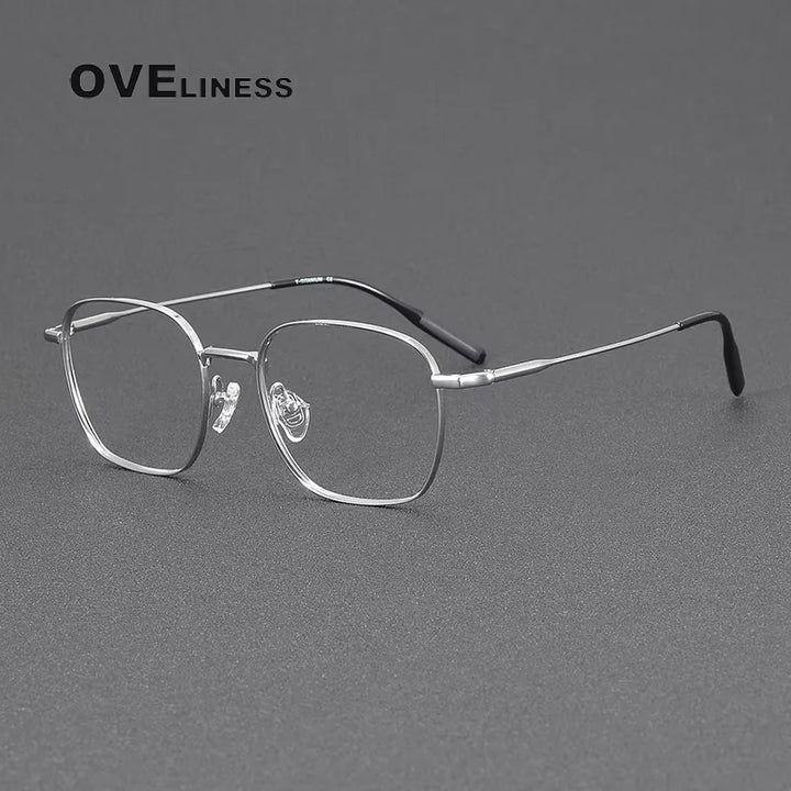 Oveliness Unisex Full Rim Square Titanium Eyeglasses 81027