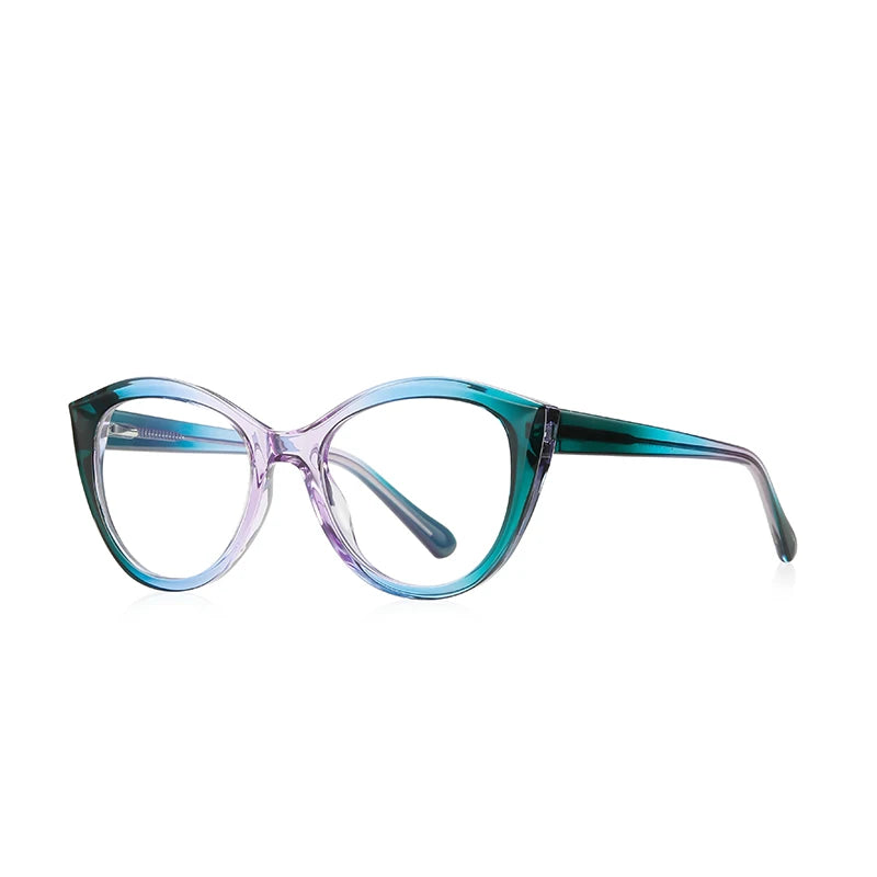 Reven Jate Women's Full Rim Oval Cat Eye Tr 90 Eyeglasses 21455