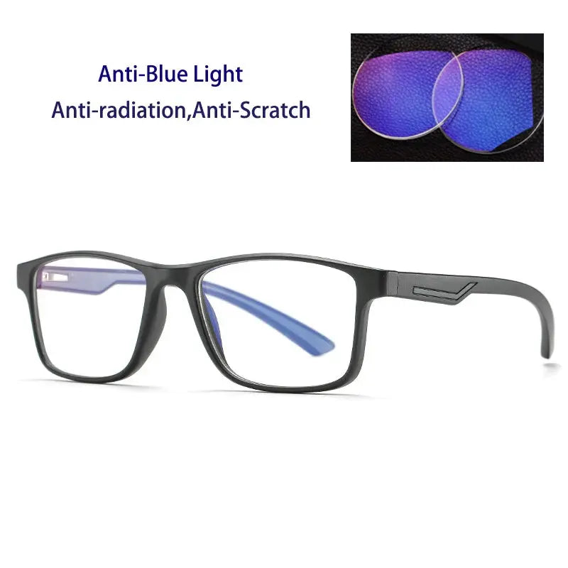 Kocolior 238800 Unisex Full Rim Square Tr 90 Titanium Frames FuzWeb