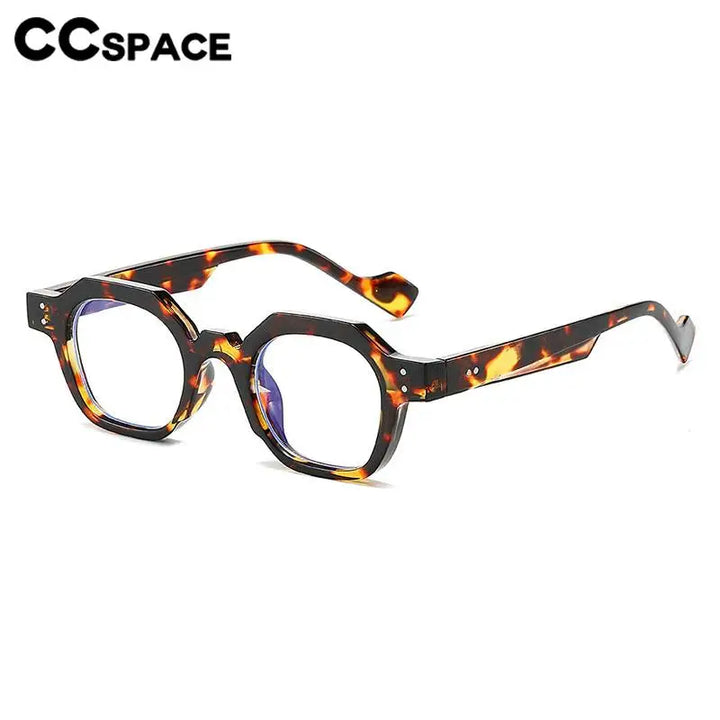 CCSpace Unisex Full Rim Flat Top Polygon Plastic Reading Glasses R57193 Reading Glasses CCspace   