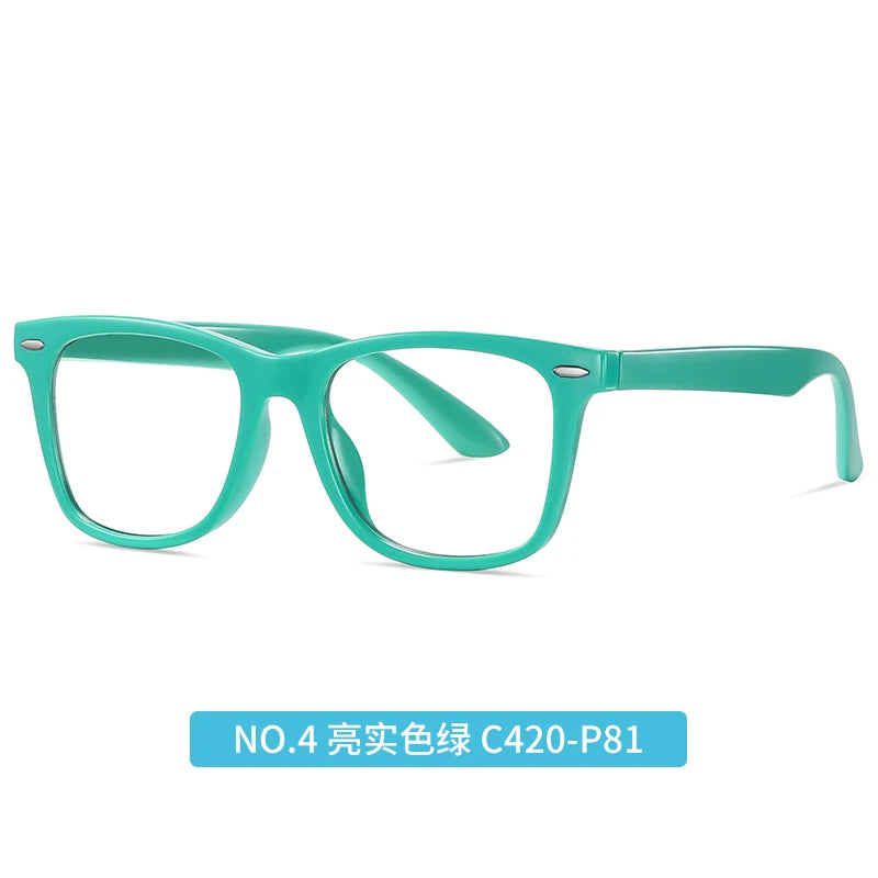 Vicky Unisex Youth's Full Rim Square Polycarbonate Eyeglasses  V0823 Full Rim Vicky ZC823-C420-P81 CHINA 