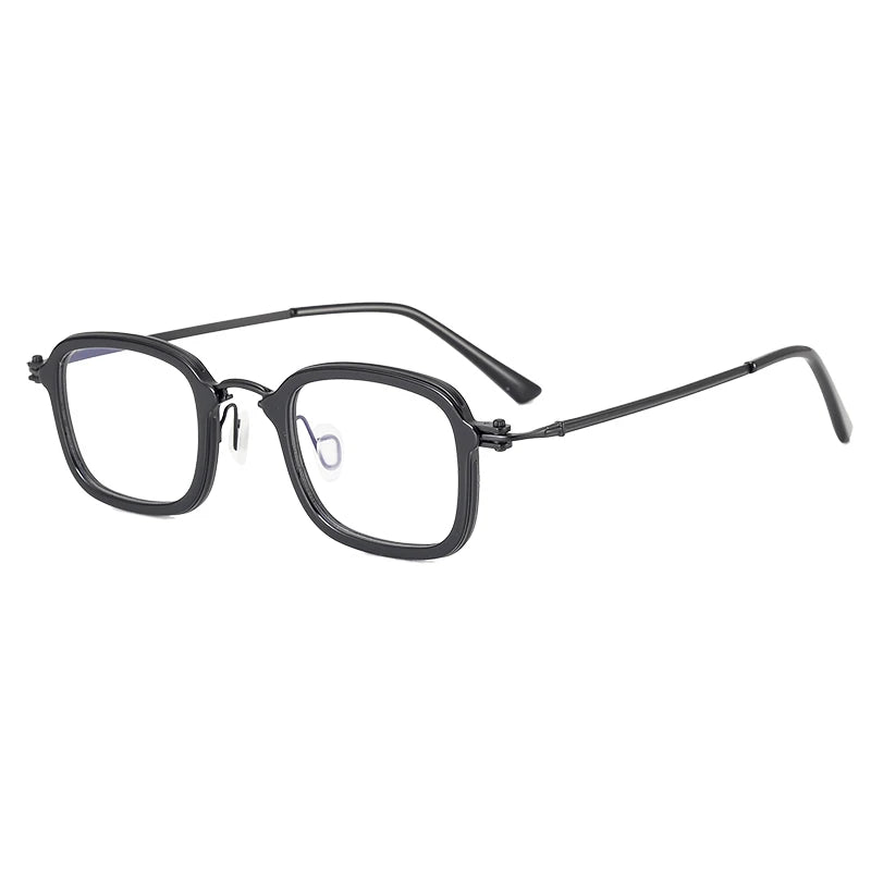 Nobler Unisex Full Rim Square Titanium Acetate Eyeglasses A569 Full Rim Nobler   