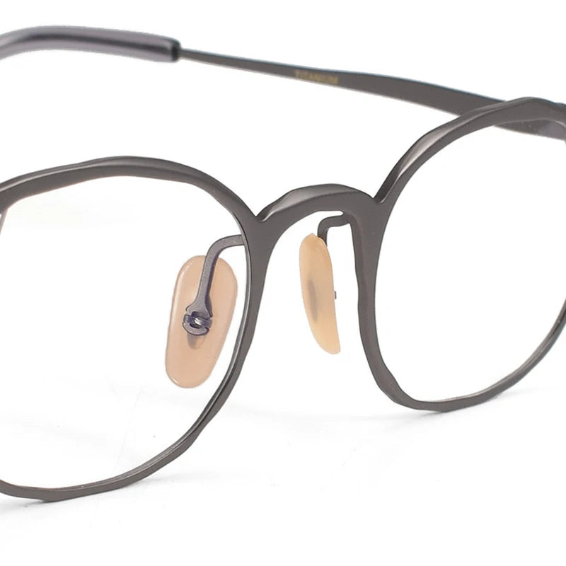Muzz T7747 unisex oval pure titanium prescription eyeglasses — view 6