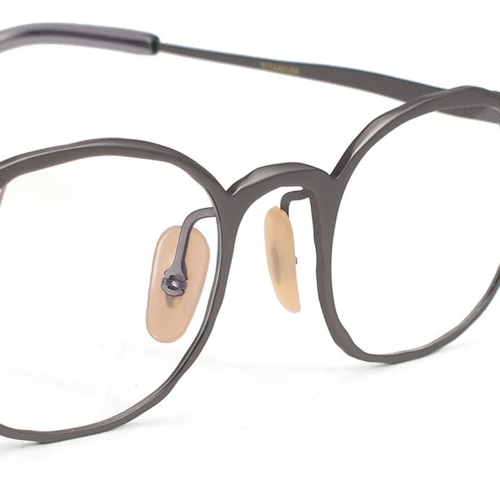 Muzz T7747 unisex oval pure titanium prescription eyeglasses — view 6