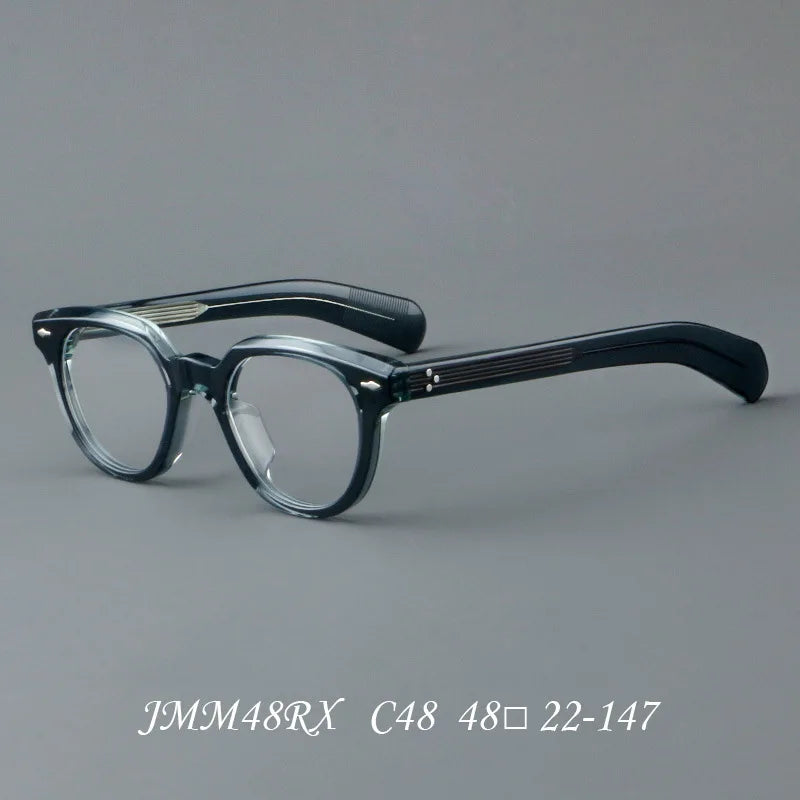 Nobler Unisex Full Rim Flat Top Square Acetate Eyeglasses J048 Full Rim Nobler C48  