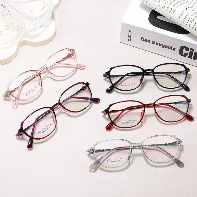 Yimaruli Women's Small Full Rim Cat Eye Square Alloy Eyeglasses F123x Full Rim Yimaruili Eyeglasses   