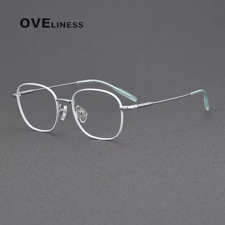 Oveliness Women's Full Rim Square Titanium Eyeglasses 81024