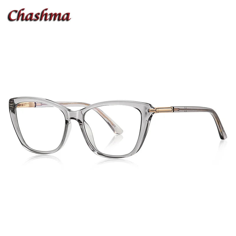 Chashma Ochki Women's Full Rim Cat Eye Tr 90 Titanium Eyeglasses 22334
