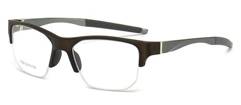 Muzz 58560 men's semi rim sports prescription eyeglasses — view 7