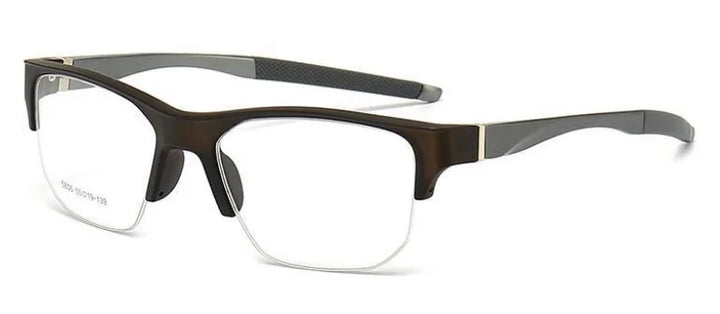Muzz 58560 men's semi rim sports prescription eyeglasses — view 7