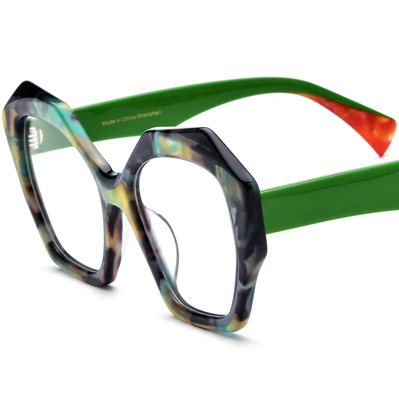 Summer Flower Women's Full Rim Butterfly Acetate Eyeglasses 619359