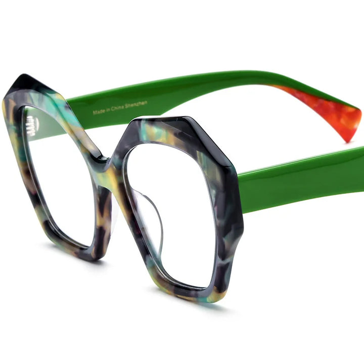 Summer Flower Women's Full Rim Butterfly Acetate Eyeglasses 619359