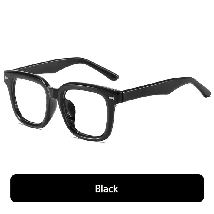 Hdcrafter J-1101 unisex big square acetate prescription eyeglasses — view 4