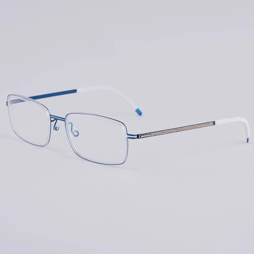 Bobbie 462325 Women’s 137mm Full Rim Square Titanium Frames FuzWeb