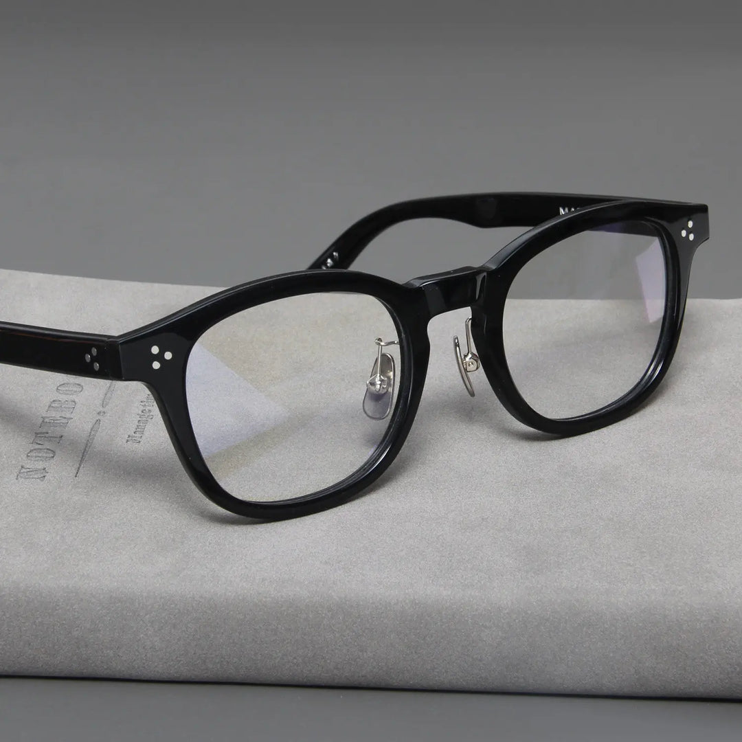 Blackmask Unisex Full Rim Square Acetate Eyeglasses Fuz 12