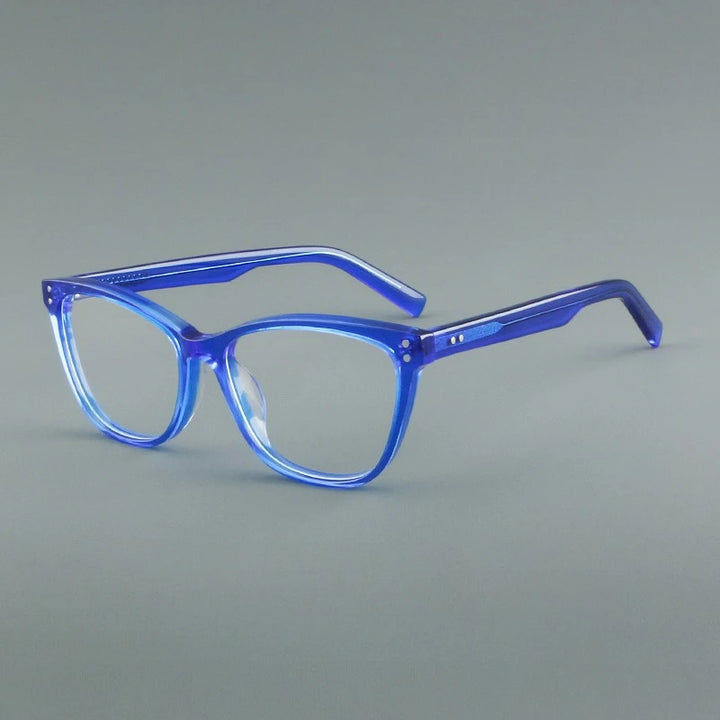 Hewei Women's Full Rim Oval Square Acetate Eyeglasses 88022