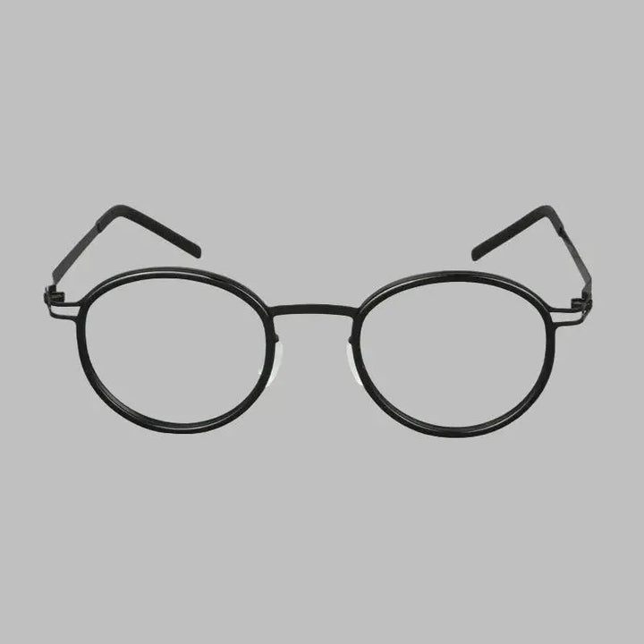 Bobbie 494620 Women’s Screwless Full Rim Round Titanium Frames FuzWeb